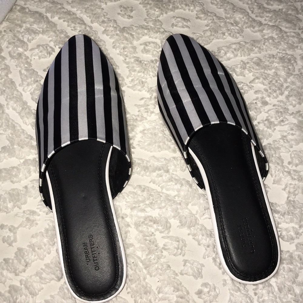 Urban Outfitters Striped Slides